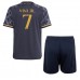 Real Madrid Vinicius Junior #7 Dětské Oblečení Venkovní Dres 2023-24 Krátkým Rukávem (+ trenýrky)